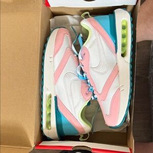Nike Women’s Sneakers - Pink, Blue, and White